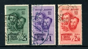 1944 - REPUBBLICA SOCIALE - FRATELLI BANDIERA 3v. - USATI - LOTTO/25250 - Imagen 1 de 1