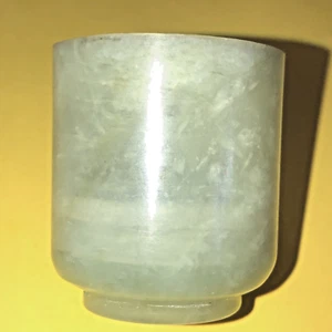 "Antigua taza china tallada a mano de jade o piedra dura, sakes, té, 2""x1 7/8"" pulgadas" - Imagen 1 de 9