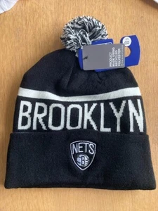 BEANIE BOBBLE HAT NBA BROOKLYN NETS FROM PRIMARK - Picture 1 of 1