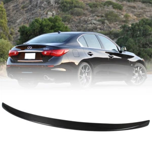 Carbon Fiber Fit FOR INFINITI Q50 Sedan V37 DTO Trunk Boot Spoiler 14-24 - Bild 1 von 5