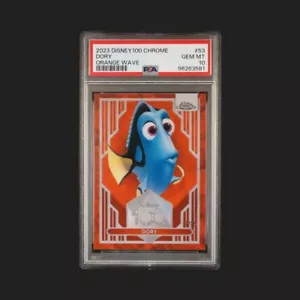 2023 TOPPS CHROME DISNEY100 Orange WAVE #53 DORY 12/25 PSA 10 - Picture 1 of 3