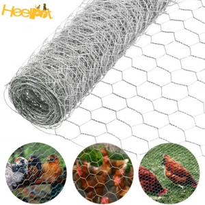 Red galvanizada para aves de corral de 24" × 150' 2" de metal cerca de jardín alambre de pollo - Imagen 1 de 6