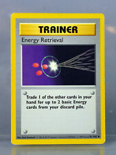 TRAINER ENERGY RETRIEVAL 81/102 POKEMON CARD 1999 SHADOWLESS UNPLAYED NICE