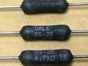 (5 PIEZAS) DALE RS-2B-4,7-1% resistencia a la herida de alambre 3W 1% 90 PPM 0,47 ohmios - Imagen 1 de 2