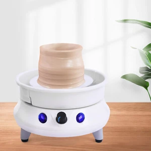 DIY Töpferscheibe Elektrische Keramikrad Töpferei Tonformwerkzeug Maschine 120W - Bild 1 von 21