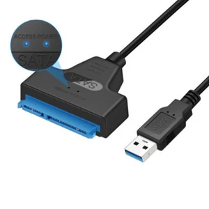 USB 3.0 zu SATA 22 Pin 2,5 Zoll Festplattenlaufwerk SSD Adapter Anschlusskabel - Bild 1 von 9