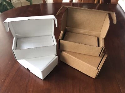 25 Pack 7x4x2.5" Cardboard Packing Shipping Boxes With/Without SlipNShip Insert - Image 1 of 4