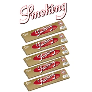 Smoking Gold 5 cuadernos King Size Paper・5 x 33 hojas papel largo original - Imagen 1 de 2