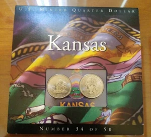 KANSAS 2005 P D State Quarters Coins of America - Picture 1 of 2