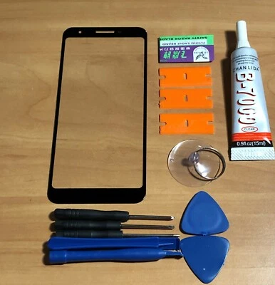 Google Pixel 3a Front Glass Screen Replacement With Repair Kit Black UK