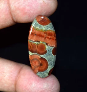 Cabochon ovale ossidiana di arachidi naturale 22,00 ct pietre preziose sfuse per anello pendente - Foto 1 di 2