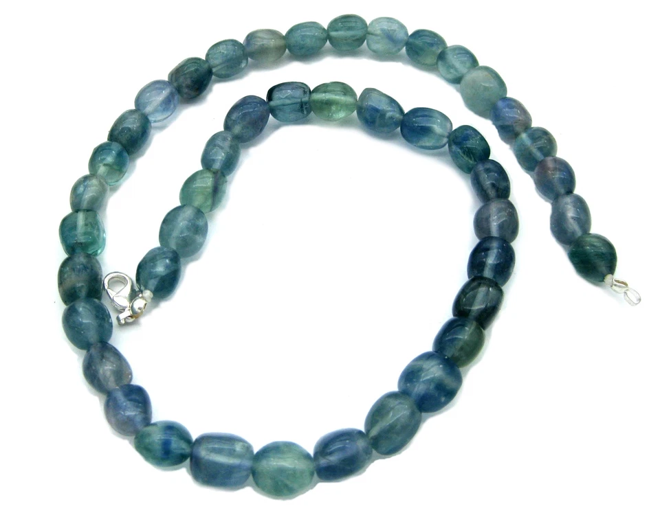 Nugget-Kette Fluorit blau 45 cm - Bild 1 von 1