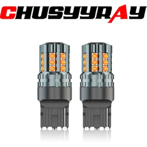 2X Amber Yellow 7443 LED Front Turn Signal Light Bulbs for Toyota RAV4 2001-2023 - Picture 1 of 11