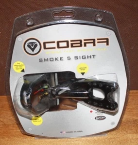 COBRA SMOKE 5 SIGHT C-667APG 3 PIN ARCHERY SIGHT RIGHT HANDED FREE SHIPPING - Picture 1 of 2