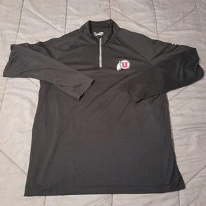 Utah Utes Under Armour Heat Gear Pullover Langarm Herren XL schwarz 1/4 Zip - Bild 1 von 14