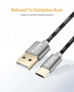 micro musb ladekabel rot vergoldete stecker 1,5 meter - Bild 1 von 2