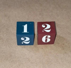 2006 Pirates Of The Caribbean Treasure Hunt DVD Game Replacement Piece WOOD DICE - Picture 1 of 9