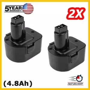 2-Pack 12 Volt For DEWALT DC9071 4.8Ah Battery DW9071 DW9072 DC9740 DW940 DW980 - Picture 1 of 4