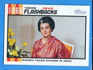 2015 Topps Heritage News Flashback #NF8 Indira Gandhi