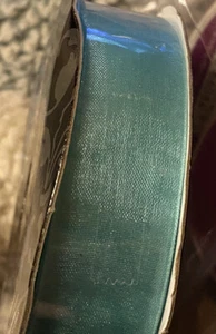 Organza Aqua Ribbon Boutique 7/8 X 15 Yds - Picture 1 of 3