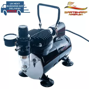Kit aerografo compressore BARTSHARP olio ventola di raffreddamento senza pistone - Foto 1 di 7