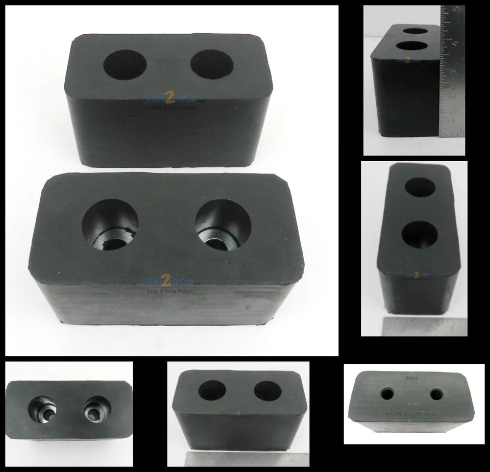 (2) 6" Rubber Bumper Semi Trailer Ramp Door Truck Marine Boat Dock Cargo Loading - Image 1 of 1