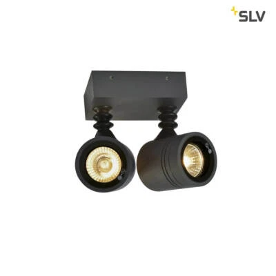 SLV 233095 NEW MYRA WALL SPOT Wandleuchte anthrazit 2xGU10 max. 2x50W IP55 - Bild 1 von 3