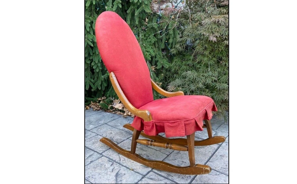 Balancín vintage de madera de arce de los años 50 Foto 1 de 4