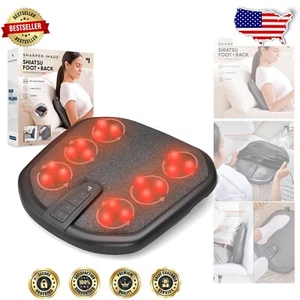 Portable Shiatsu Massager with Washable Cover for Foot and Back Pain Relief - Picture 1 of 9