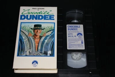 Crocodile Dundee VHS Cassette Tape Classic Paul Hogan  - Image 1 of 4