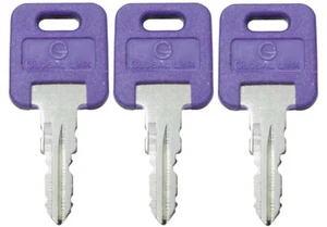 3 PACK Global Link OEM PURPLE Replacement RV Motorhome Trailer Lock Key G380 - Bild 1 von 1