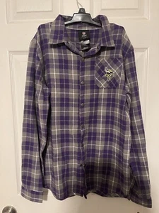 Minnesota Vikings Langarm Flanell Knopfleiste. Jugend groß 14-16. NEU mit Etikett - Bild 1 von 3