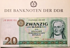 DDR 20 Mark 1975 ss Banknote Papiergeld Banknoten Geldschein - Bild 1 von 4