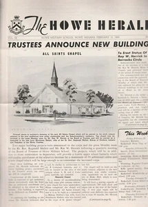 HOWE MILITÄRSCHULE, HOWE INDIANA-THE HOWE HERALD. 3 Ausgaben 1960 - Bild 1 von 3