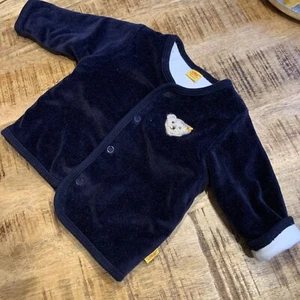 Steiff Baby Jacke Warm Gr. 56 Niki Nicki Marine Blau Dunkelblau Babyjacke Weste - Bild 1 von 8