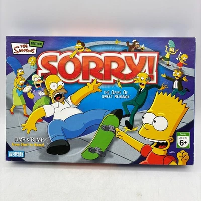 Sorry The Simpsons Edition COMPLETE Parker Brothers 2007 Homer Bart Marge Kids - Image 1 of 4