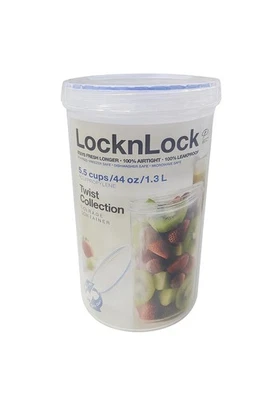LOCK & LOCK Easy Essentials Twist Food Storage lids/Airtight containers, BPA ... - Image 1 of 3