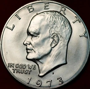 Uncirculated 1973-S San Francisco Mint Silver Eisenhower Dollar - Picture 1 of 2