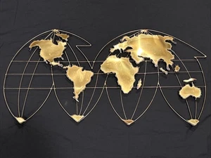 Curtis Jere?  Messing Skulptur "Die Welt" One Piece Version 31" x 16" - Bild 1 von 15