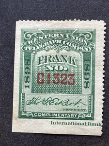 55693 USA Stamp US Sc# 16T28 1898 Revenue Telegraph Western Union MHRNG SP* - Picture 1 of 2
