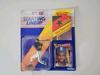 1992 KENNER STARTING LINEUP KEN GRIFFEY JR. MARINERS FIGURE SEALED NEW - Image 1 of 2