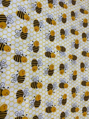 Joann Bee Cotton Cotton Fabric - 3/4 yardx46" Sewing Quilting - Image 1 of 4