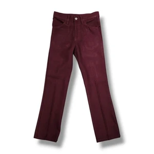 Jeans Ranger Vintage Marrone Poliestere Western Vestito Pantaloni Uomo s 29x30 - Foto 1 di 15