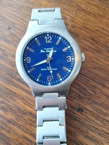 Reloj de Cuarzo Retro Ben Sherman Resistente al Agua 50mts Batería Nueva Cara Azul - Imagen 1 de 5
