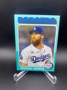 2024 Topps Heritage High Number Michael Kopech Aqua Border #542 Dodgers - Bild 1 von 2