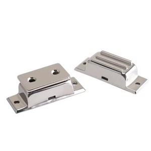 Magnetic Door Catch Strong Heavy Duty Cupboard Magnets Kitchen Door Silver - Picture 1 of 24
