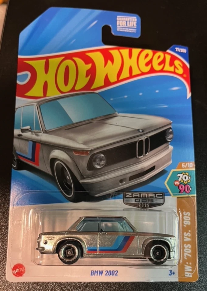 Hot Wheels -2025, BMW 2002, ZAMAC, plateado, HYY14 Foto 1 de 1