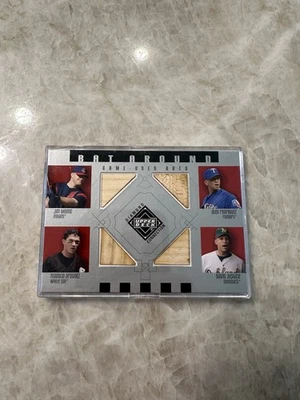 2002 Upper Deck Diamond Game Used Bat Alex Rodriguez Jim Thome Dave Justice - Image 1 of 4