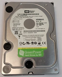 Western Digital WD5000AVVS-63H0B1 HDD, 3,5", 500 GB, SATA/300 -Testato con foto - Foto 1 di 6