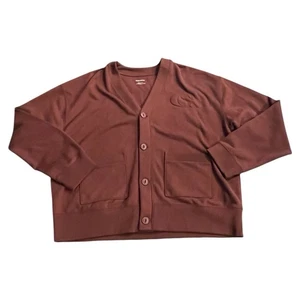 NWOT Coach Men’s Relaxed Monogram 'C' Cardigan In Burgundy, Size XL - Picture 1 of 12